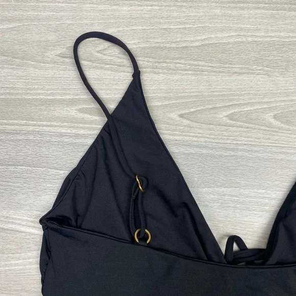 LSPACE Piper Classic One-Piece Swimsuit Tie Keyhole Black Size XS - Picture 14 of 15